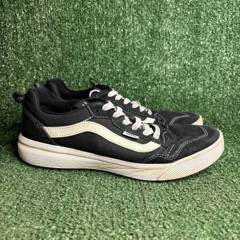Vans UltraRange EXP Suede Canvas Skate Streetwear Sneakers Black Mens Size 9.0